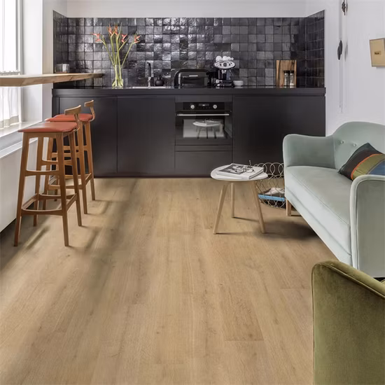 Rollo de suelo de vinilo de PVC laminado resistente al agua para uso en interiores, suelo de vinilo de PVC, diseño de madera